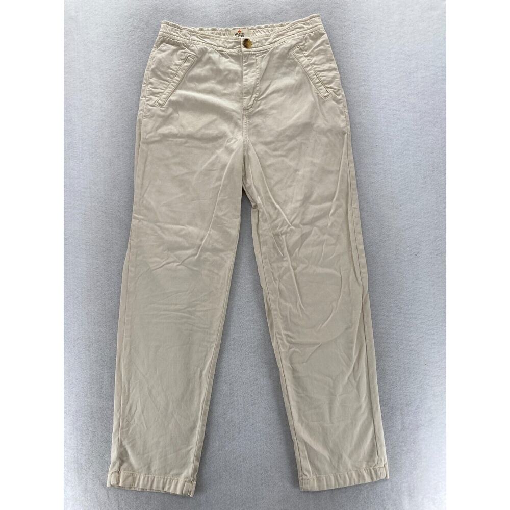 Marine Layer Straight-Leg Pants in Cream
